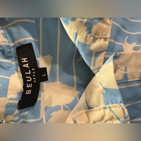 Beulah dress - inspired by safiyaa Oksana Pale Blue & White Short Dress - Picture 6 of 11